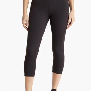 NWT Z By Zella Large Black Leggings High Waist Crop